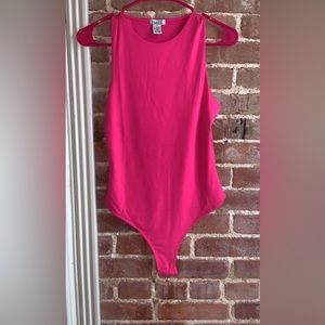 Hot Pink Body Suit.